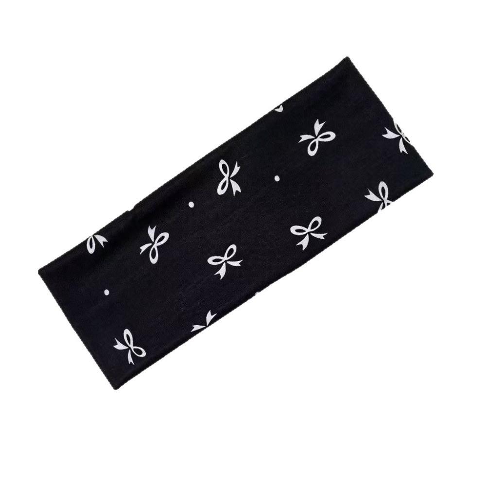 Sweat-absorbent Makeup Headband Elastic Sport Hairband Durable Women s Hairband Sports чёрный