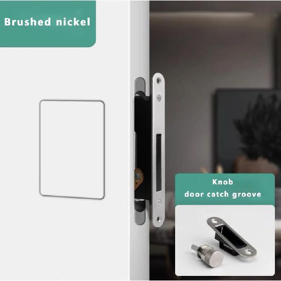 Invisible Door Lock Door Handle Double-sided Handleless Indoor Wooden Door Special Door Handle Magnetic Silent Secret Door