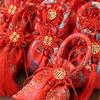 Dragon Chinese Knot Tassel Handbag Chinese Style New Year Bucket Bag Festive Sugar Bag  Outdoor