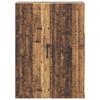 Wall Mounted Cabinet in Reclaimed Wood Style 66 x 34.5 x 90 cm Engineered Wood