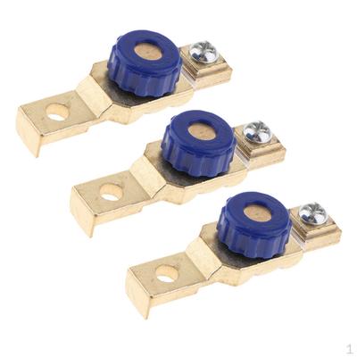 3PCS Motorcycle Battery Off Switch Terminal Disconnect