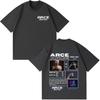 Rapper Arce Perro Viejo Tour Graphics T Shirts Men Women Casual Oversized Tshirts Hiphop Shortsleeved Loose Cotton Tshirts