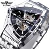 Winner Style Men'S Fashion Casual Hollow Triangle, Automatic Mechanical Watch