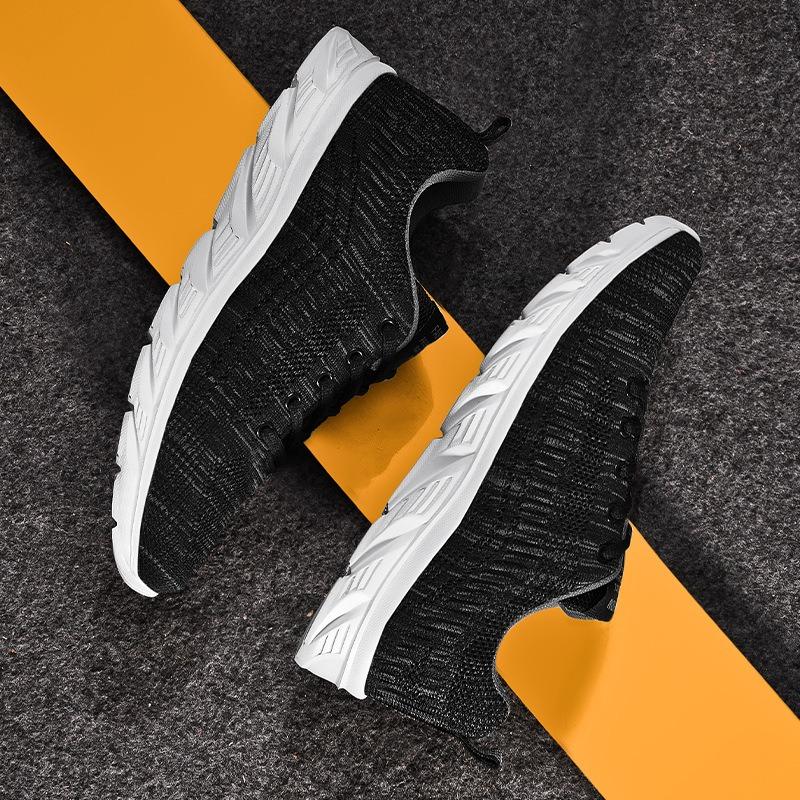 Shoes New Sports and Leisure Summer Men's Breathable Hollow Comfortable Mesh Fly-woven Running Shoes Travel Men's Shoes
