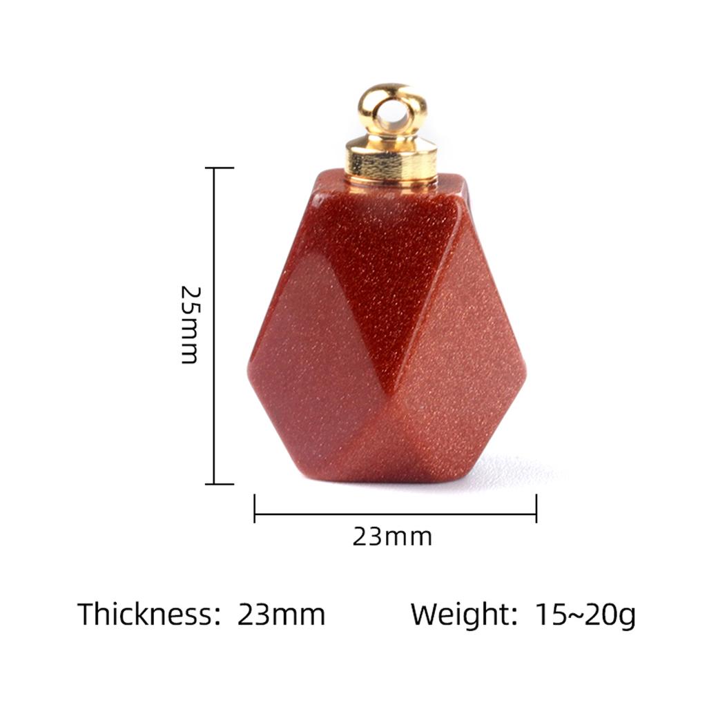 1PC uzdrawiający kryształowy wisiorek, kamień naturalny kwarcowy wisiorek z kamieniami szlachetnymi, damski dyfuzor olejków eterycznych biżuteria DIY prezent 25x23 mm