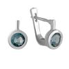 Brincos de prata com topázio London Blue 1.263ct (1194942)