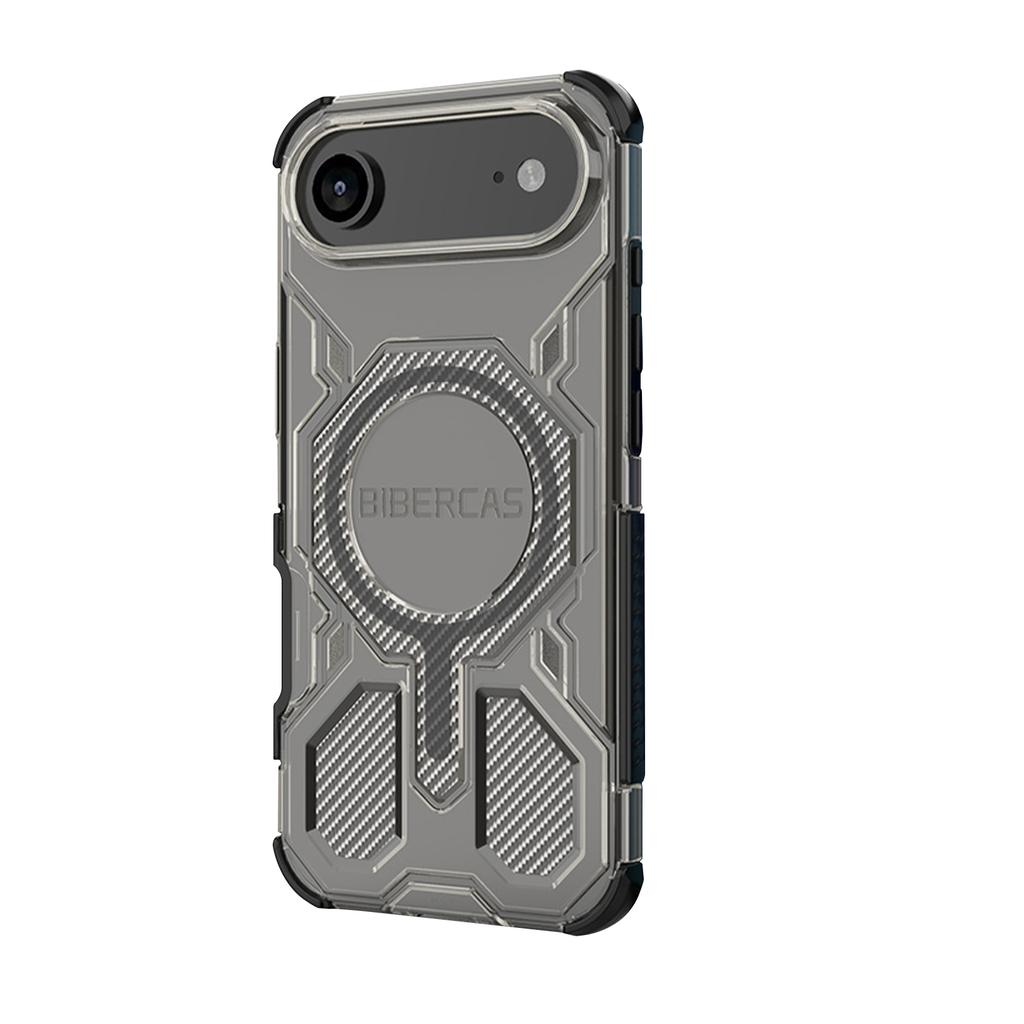 BIBERCAS New Mobile Phone Case With Magnetic Suction And Four-sided,military-grade Anti-drop Mobile Phone Protective Case With Carbon Fiber Texture
