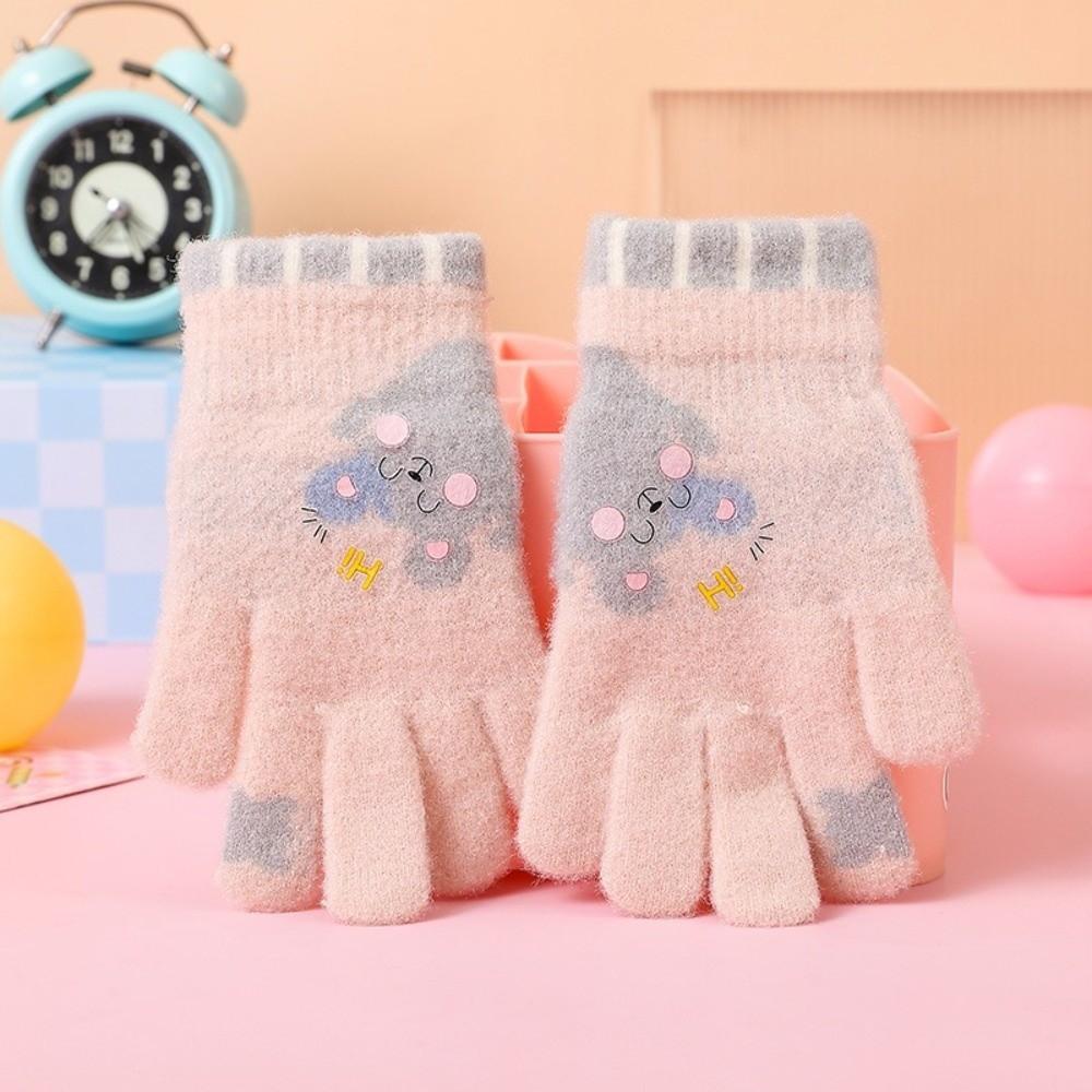 Ciepłe Rękawiczki Dziecięce Wodoodporne Rękawice Niemowlęce Urocze Rękawiczki Dzianinowe Na Zewnątrz