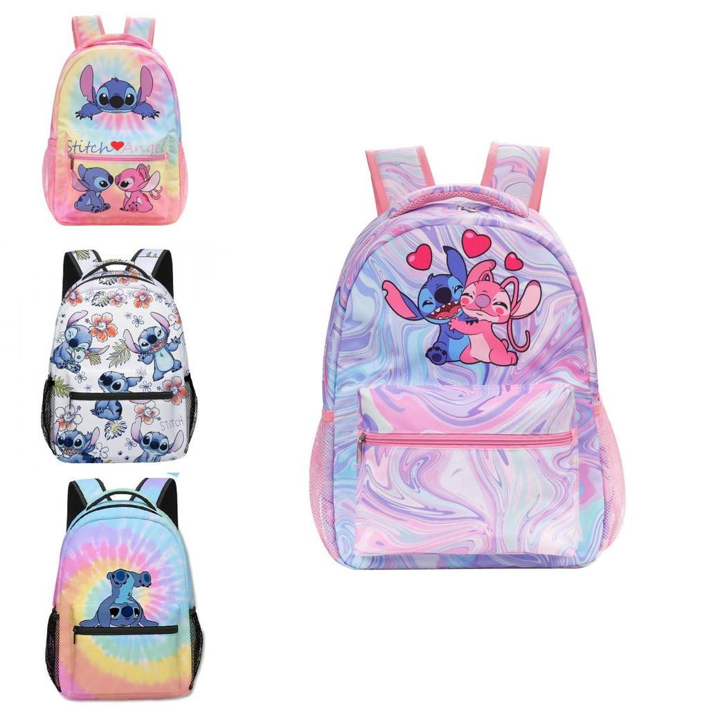 Stitch Childrens School Backpack With Breathable Polyester For Elementary Students