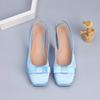 Summer Shoes Women Sandals Flat Silk Elegant Ladies Brand Shoes Fashion Luxury Flat Sandals Black Blue Plus Size 43