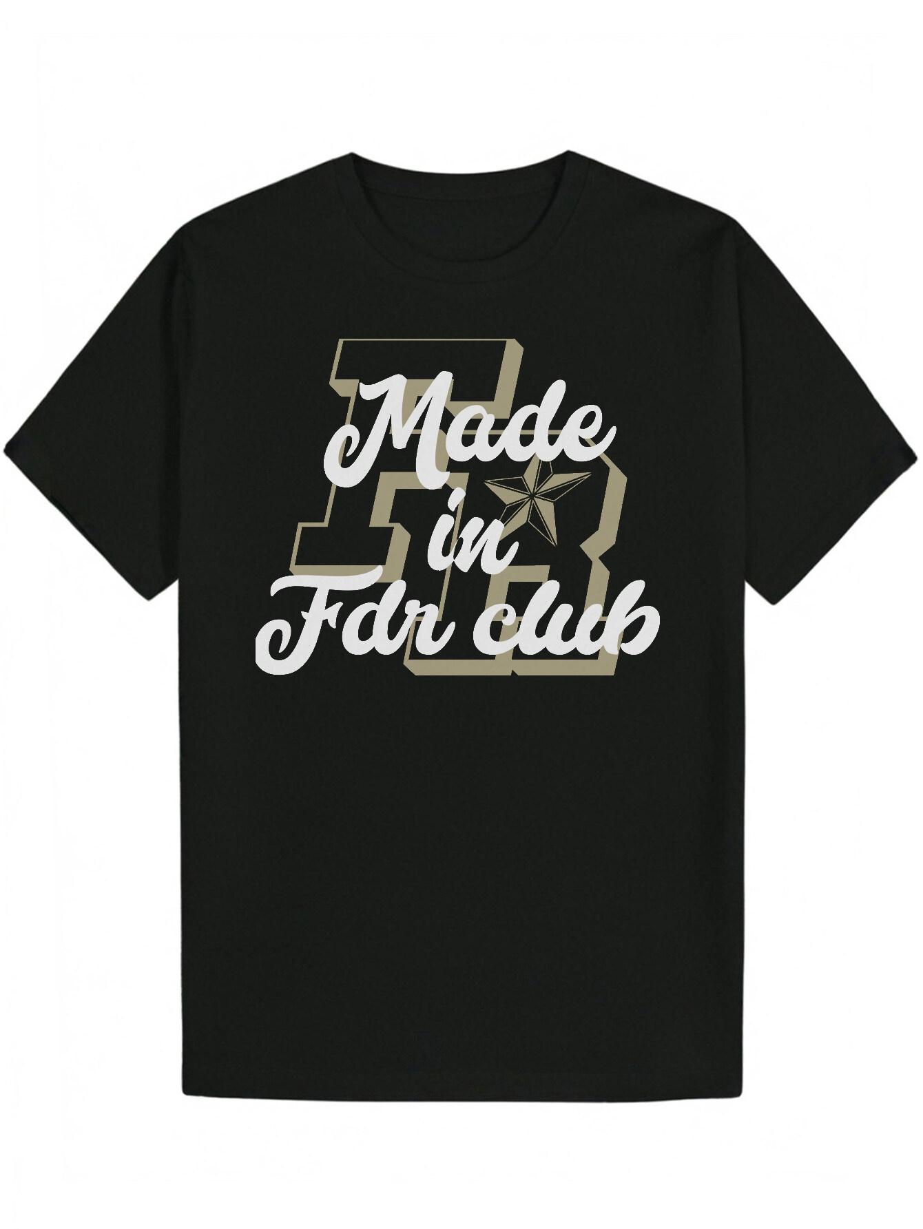 Casual Summer Graphic T-shirt -  Made in FDR Club  Design XXL