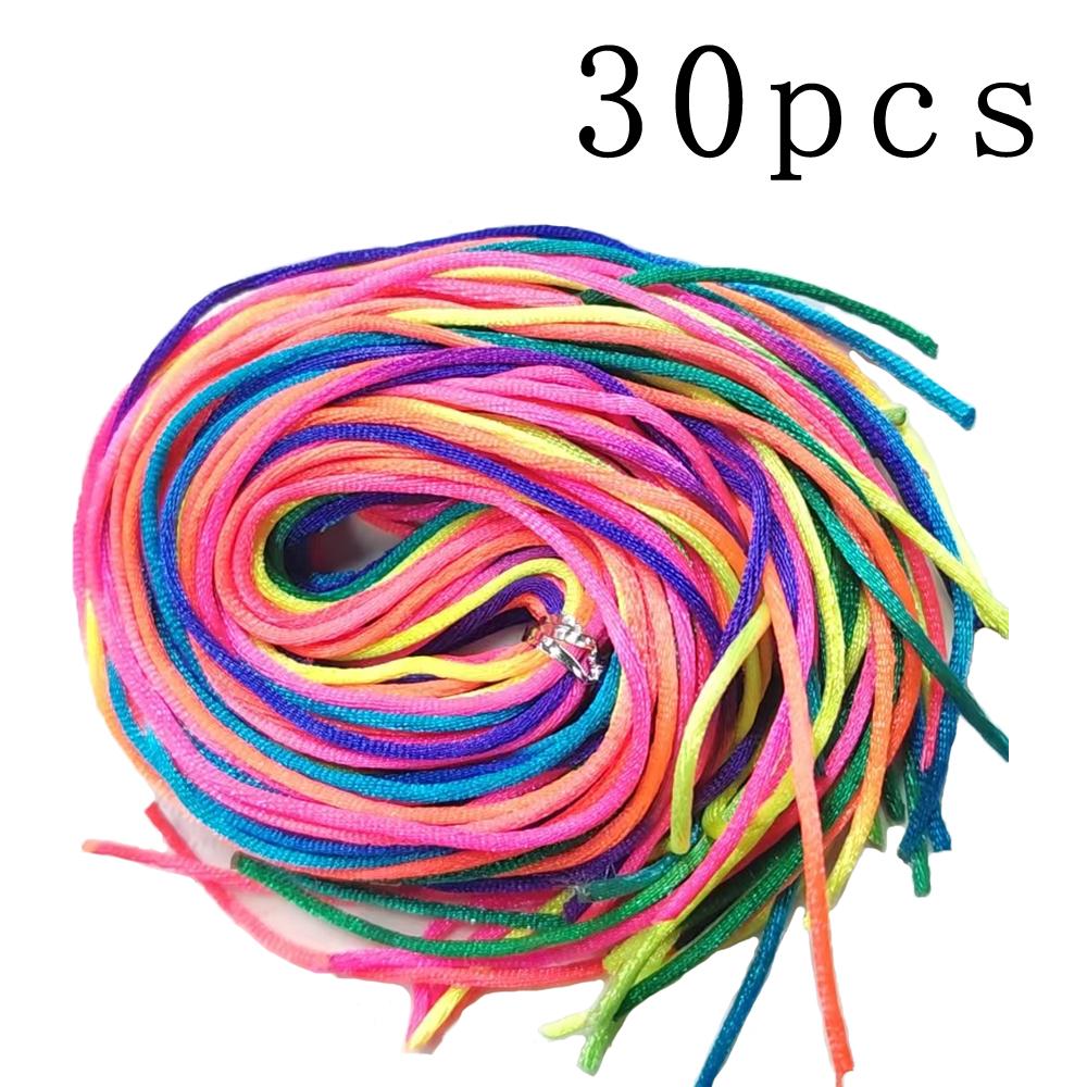 

30pcs Colorful Hair Braids for Girls, 90CM Braiding Strands, DIY Ponytail Braids for Girls, Stylish Hair Accessories for Women