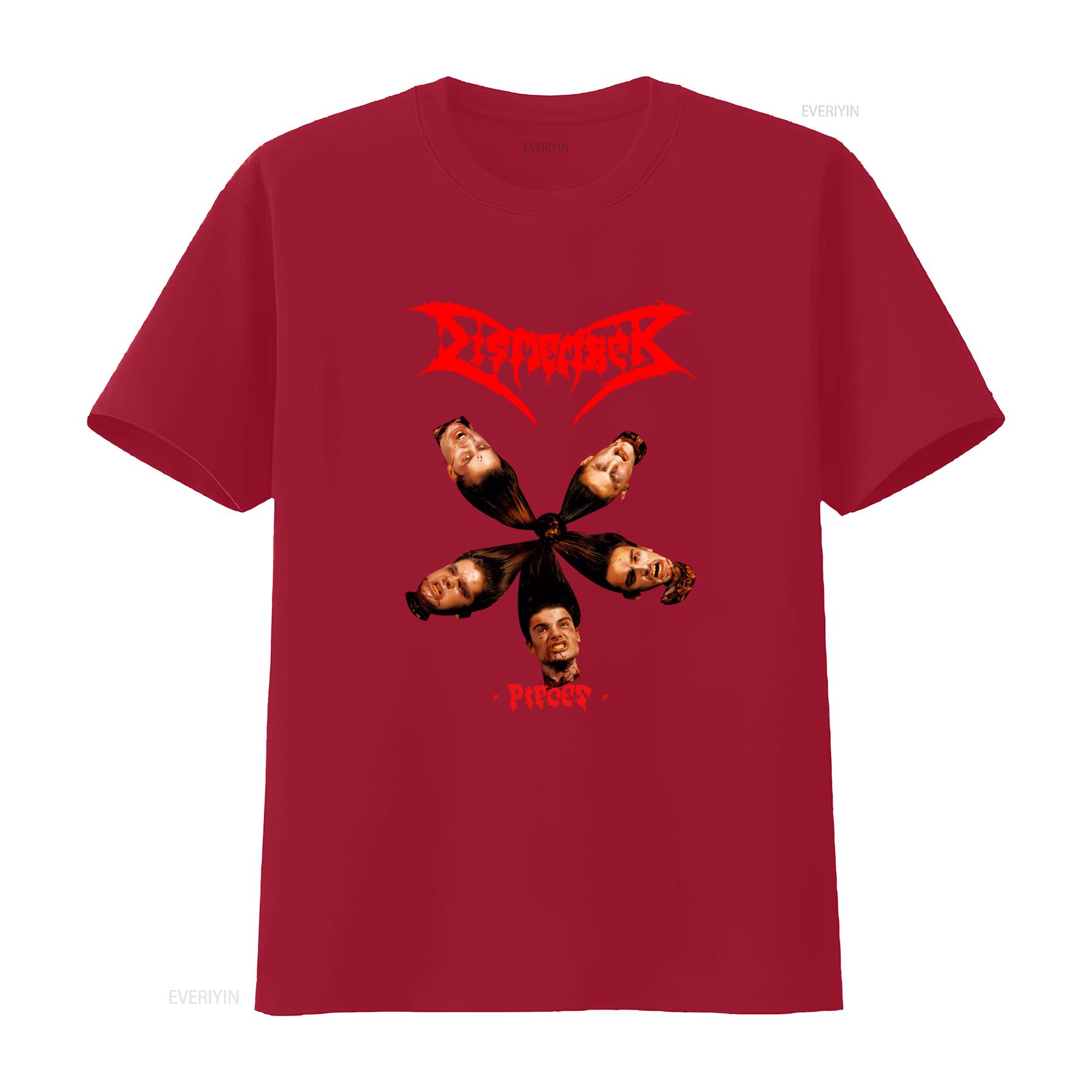 DISMEMBER Pieces Rock Band T Shirt for Men Black Heavy Metal Music vintage Washed Slightly Unisex Stylish Soft graphic S