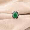 Green Onyx Cab Gemstone 925 Sterling Silver Jewelry Handmade Ring Wedding Gift RR-62-36