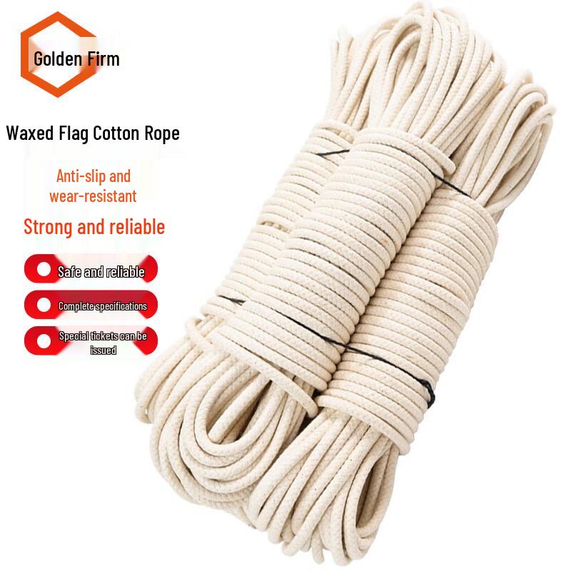 Multi-purpose Waxed Cotton Rope 6mm*25m