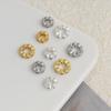 Rhinestone Wave Shape Spacer Beads 10/20Pcs Fadeless Premium for DIY Jewelry Making Wedding Bridal Bracelet Necklace Supplies