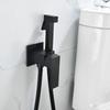 Modern Style Brass Bidet Sprayer and Toilet Shower Set Handheld Health Faucet with Triangle Valve for Bathroom Use