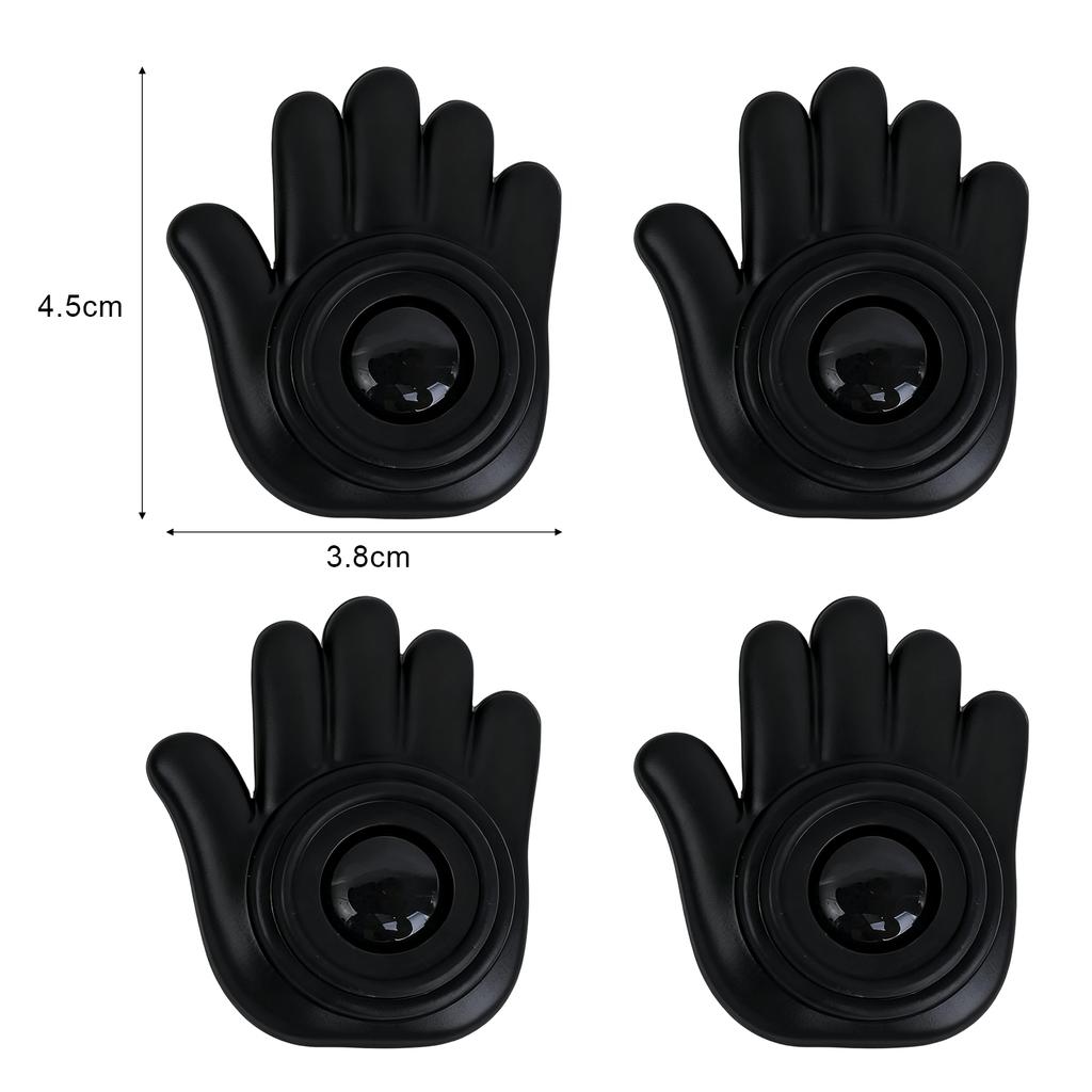 Car Door Anti Collision Protector Anti Scratch Mats Creative Palm Shape Silicone Bumper Pads Thick Adhesive Door Edge Guard