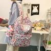 Trendy Cartoon Print Student Backpack: Lightweight, Stylish & Spacious