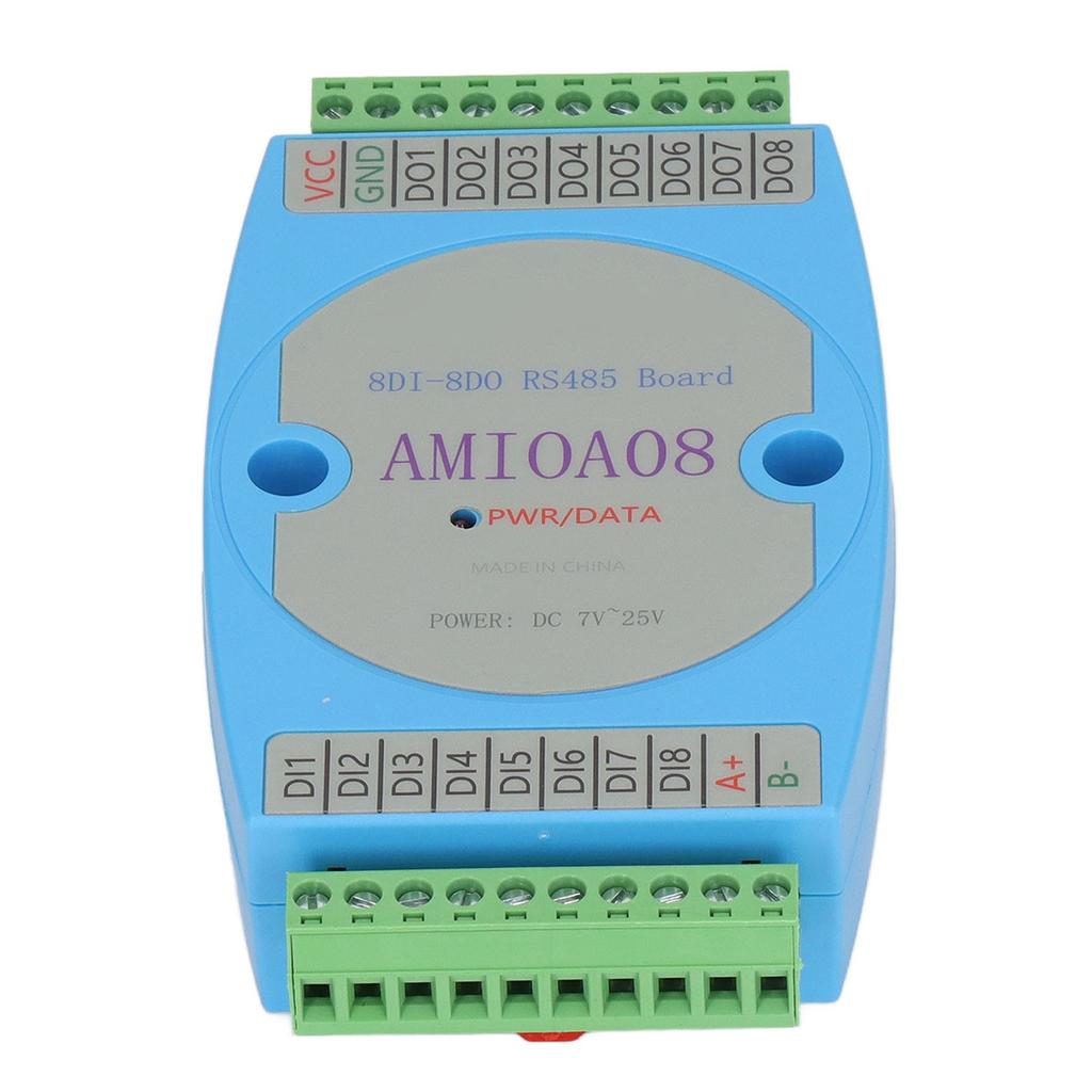 8DI 8DO Digital Input Output Module Optocoupler Isolation RS485 RTU Communication Control Panel