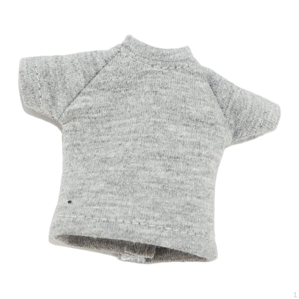 1 Stück Miniaturfigur T-Shirt 1/12 Maßstab Action Kleidung Kostüm Zubehör