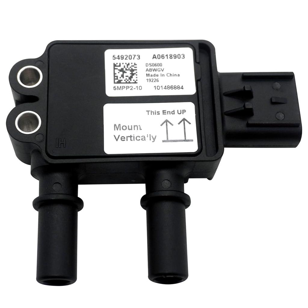 5492073 DPF Differential Pressure Sensor Fits for Cummins EPA17 ISX/QSX 15L Engine Freightliner Cascadia Replaces 5MPP2-10 4358994 2124494