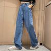 Wide Leg Jeans for Girls Spring Autumn Loose Vintage Straight Retro Pants Fashion Teenage Kids Trousers