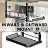 Under Desk Cable Management Tray No Drill Easy Clean Metal Cable Organizer for Home Office Small Business Desk Wire Storage