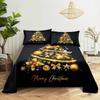 Santa Claus Three Piece Bedding Reindeer Christmas Decoration Quilt Cover