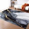 Marble Texture Washable Area Rugs Gray Marble Abstract Art Non Slip Rugs for Living Room Bedroom,Low Pile Floor Mat Large Indoor