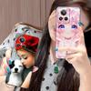 Girl Dog Puppy Matte TPU Mobile Phone Case for Realme GT 8 Neo Pro C75 73 71 C67 65 C55 53 C35 31 C20 15 Colorful Cover