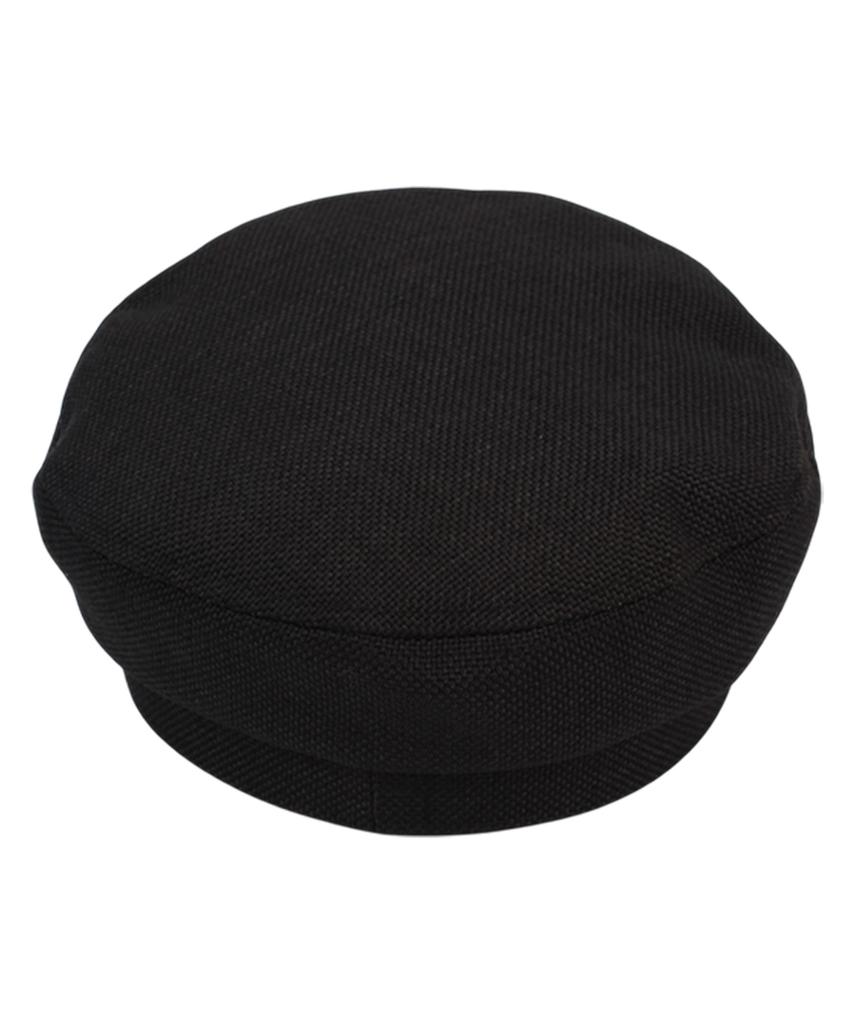 Yunibeosyeolkemiseuteuli Linen Logo Black Marine Cap