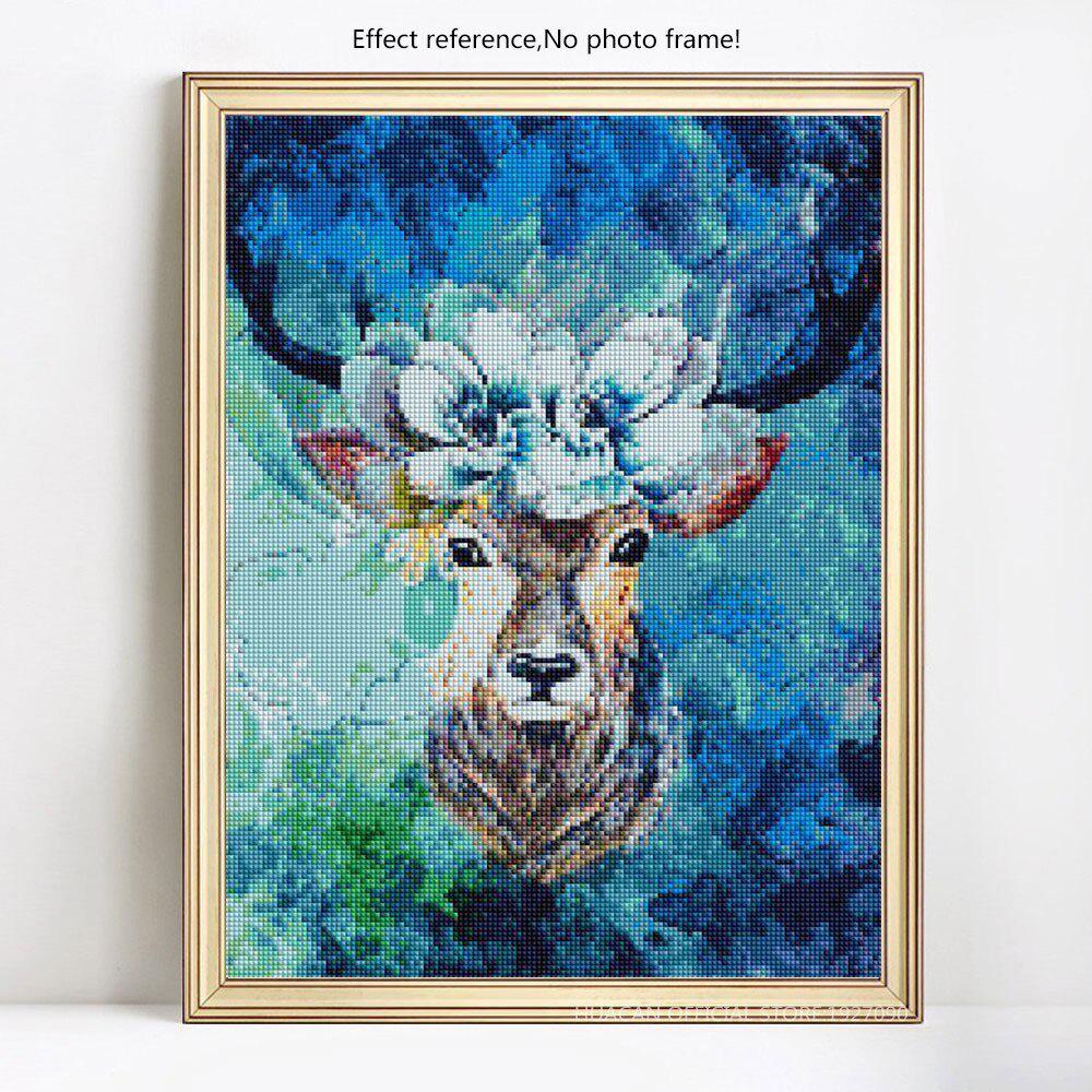 Diamond Painting Deer Full Drill Diamond Embroidery Full Display Animals Rhinestones Pictures