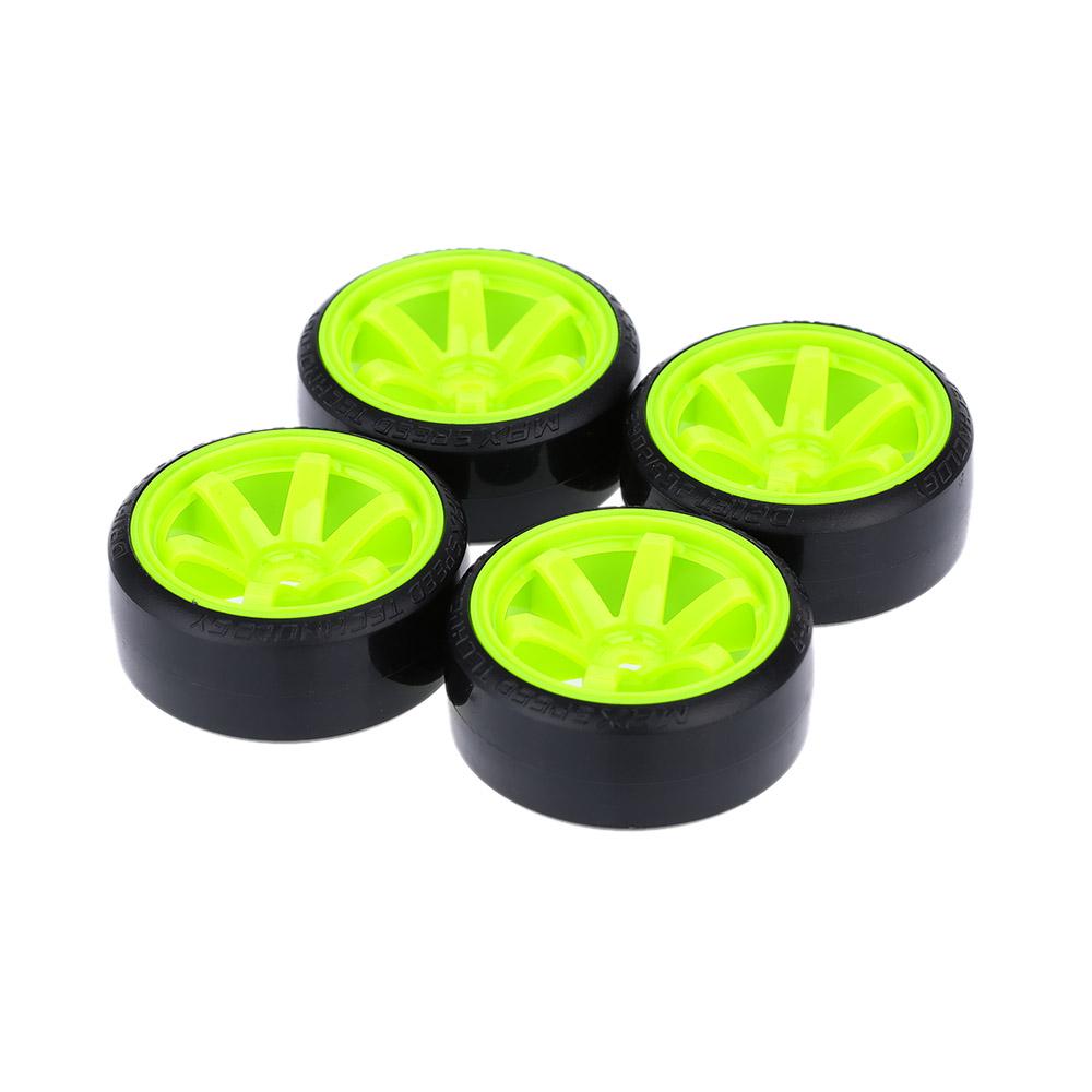 4Pcs Wear-resistant Crush-resistant Hard Tyre 1/10 Drift Car Tires Replacement for TRX HSP Tamiya HPI Kyosho On-Road Drifting Car
