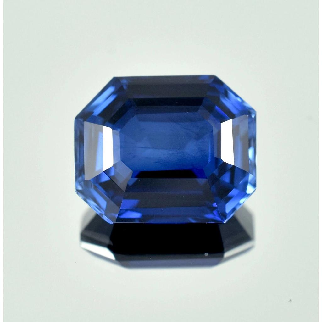Natural Blue Sapphire Loose Gemstone Flawless Ceylon 12 ct Radiant Shape September Birthstone Gift