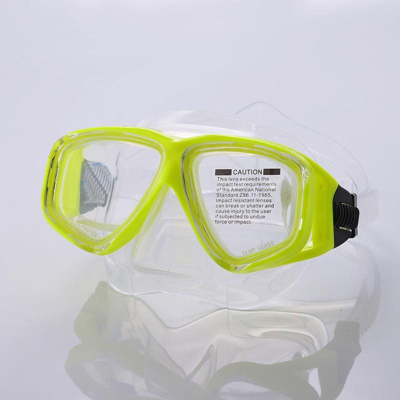 Adult Professional Snorkel Mask Anti-Leak Silicone Diving Goggles Swimming