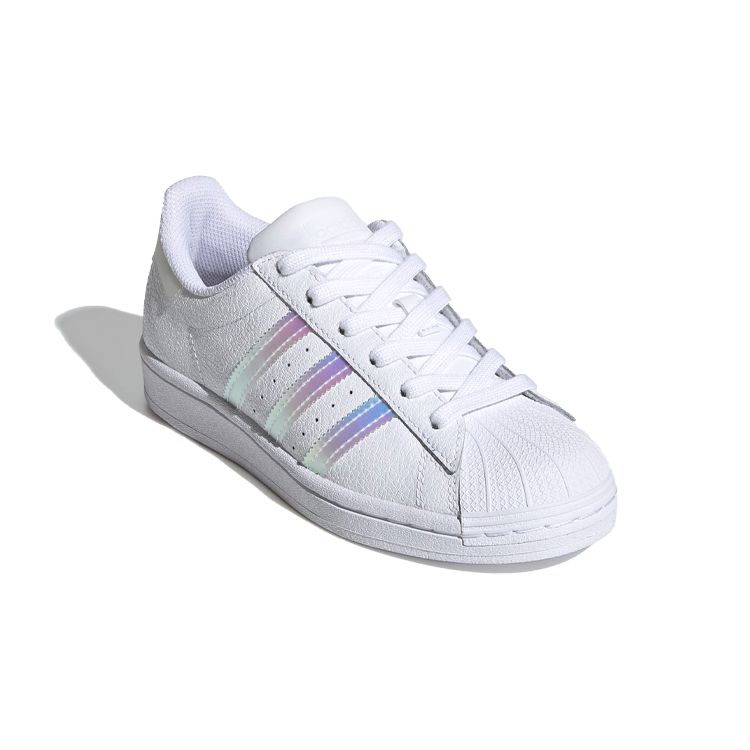 Adidas Originals Superstar Low Top Kids Skate Shoes White Laser Kids Skate Shoes FW0813