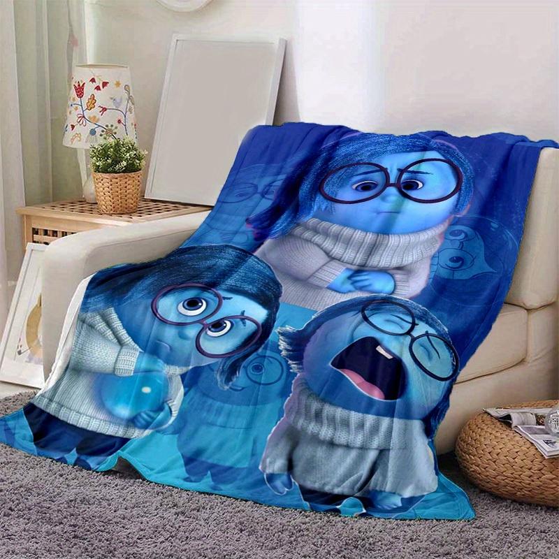 1pc,"Home Decor Blue Character Blanket Perfect for Sofa, Bedroom, Living Room, Travel