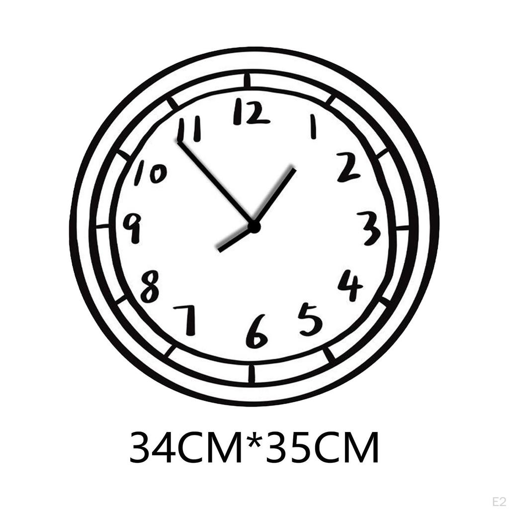 Cartoon Wall Clock for Home And Office, Non Ticking Acrylic Design