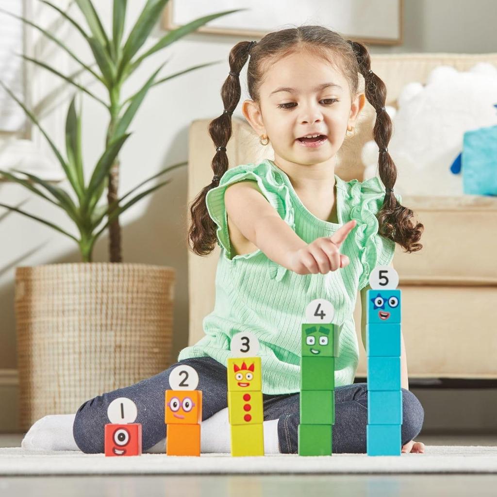 Numberblocks Wooden Blocks 1-5 Number Play Building Blocks Educational Toy 96931 Authentic