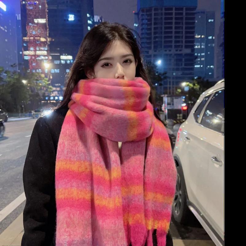 

Женский шарф из искусственного кашемира, зимний женский шарф в консервативном стиле с бахромой, пашмина, женский платок, шаль с запахом Bufanda