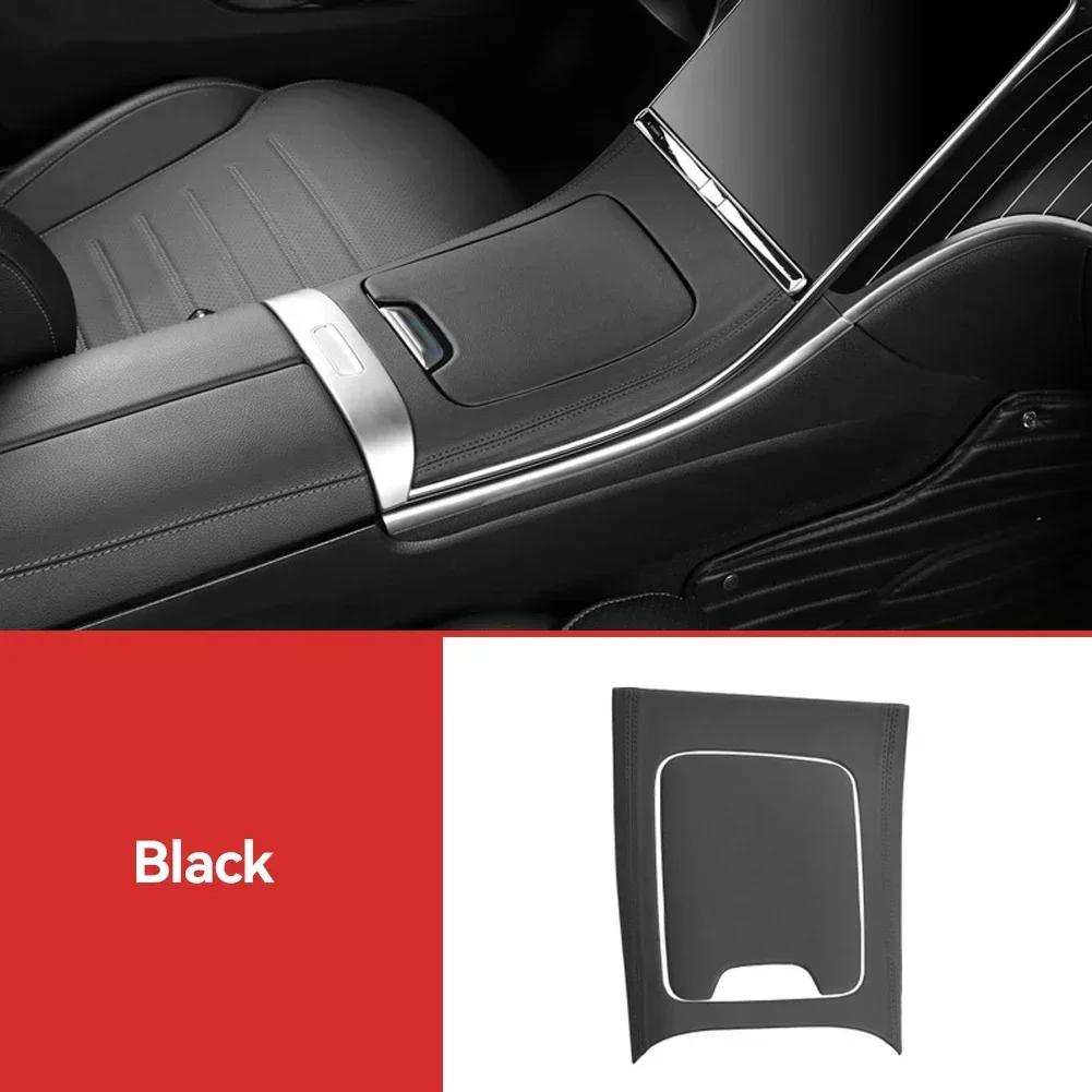 

2Pcs Car Central Control Panel Cover Trim Protection Film Car Interior Accessories For Mercedes Benz C W206 C260L C200L C300L чёрный