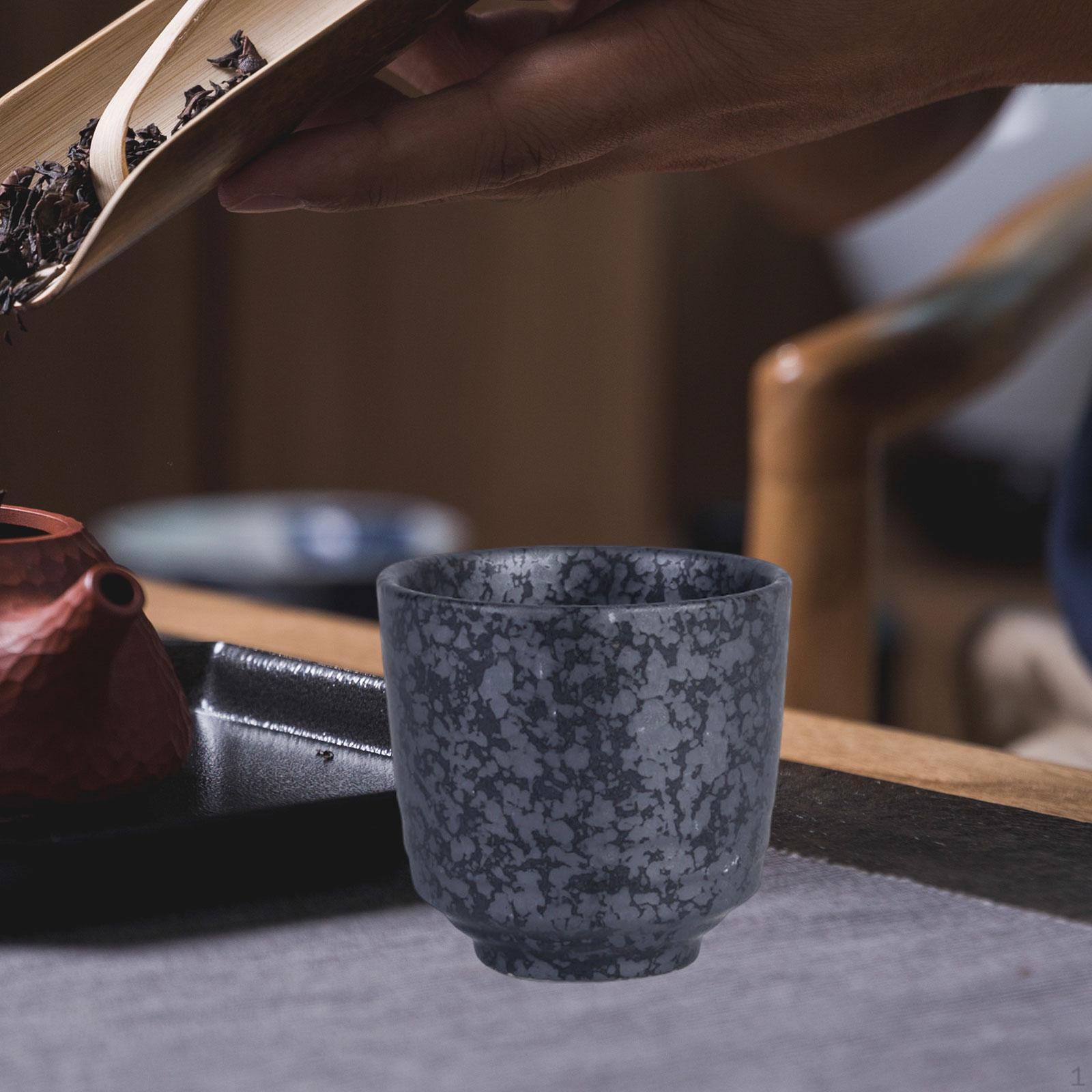 

Набор чайных чашек ручной работы для дома и офиса black