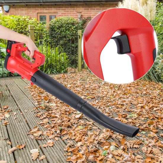 Electric Leaf Blower Cordless 6-Gear Handheld Leaf Blower with 2 Batteries and 1 Charger Battery Powered Leaf Blower Blowing Leaves and Snow