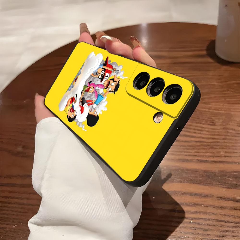 B-Bobs B-Burgers Phone Case For Samsung S26 S25 S24 FE S23 S22 S21 Plus S20 Ultra Note20Ultra Black Soft Shell