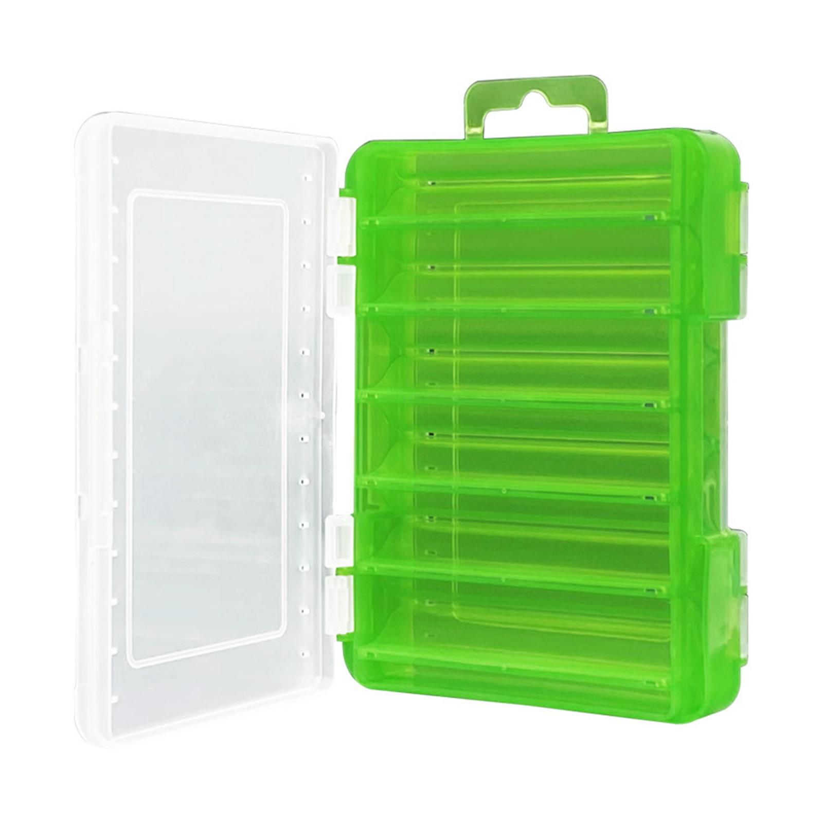 

Fishing Tackle Storage Box Fishing Lures Baits Hooks Storage Container Double Side Tackle Box Fishing Accessory Case K