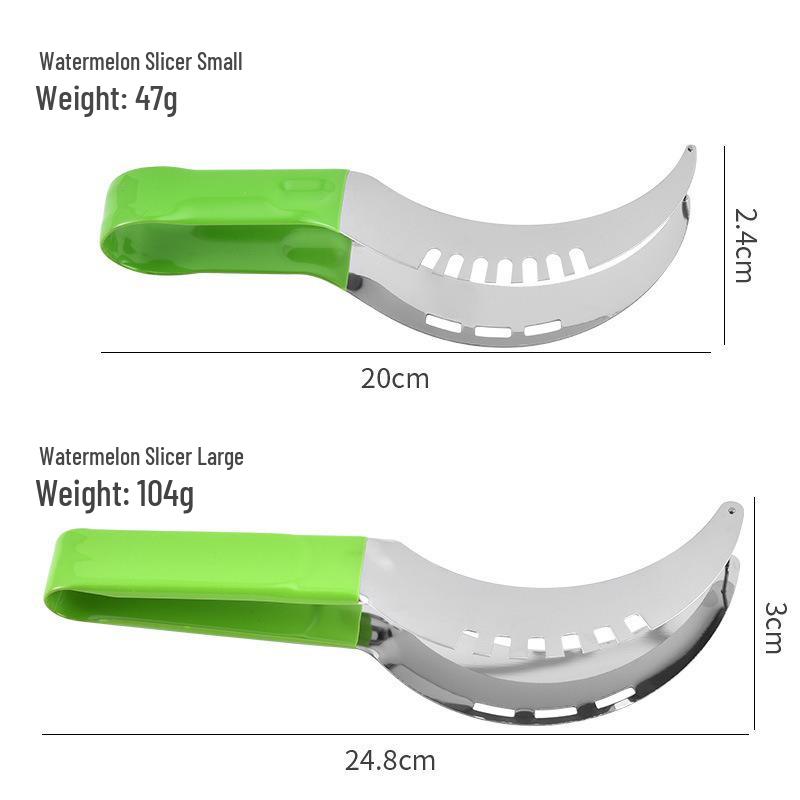 Stainless Steel Double-Headed Fruit Baller & Carving Knife with Watermelon Flesh Remover Spoon