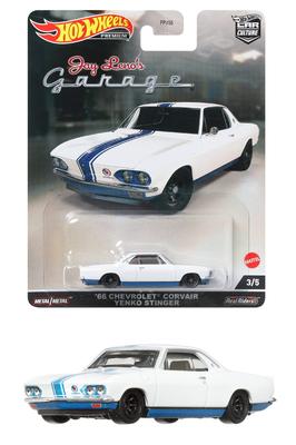 Hot Wheels Car Culture Jay Leno Garage Chevrolet Corvair Yenko Stinger Years Old and HCJ84 White - '66 [3 Up]