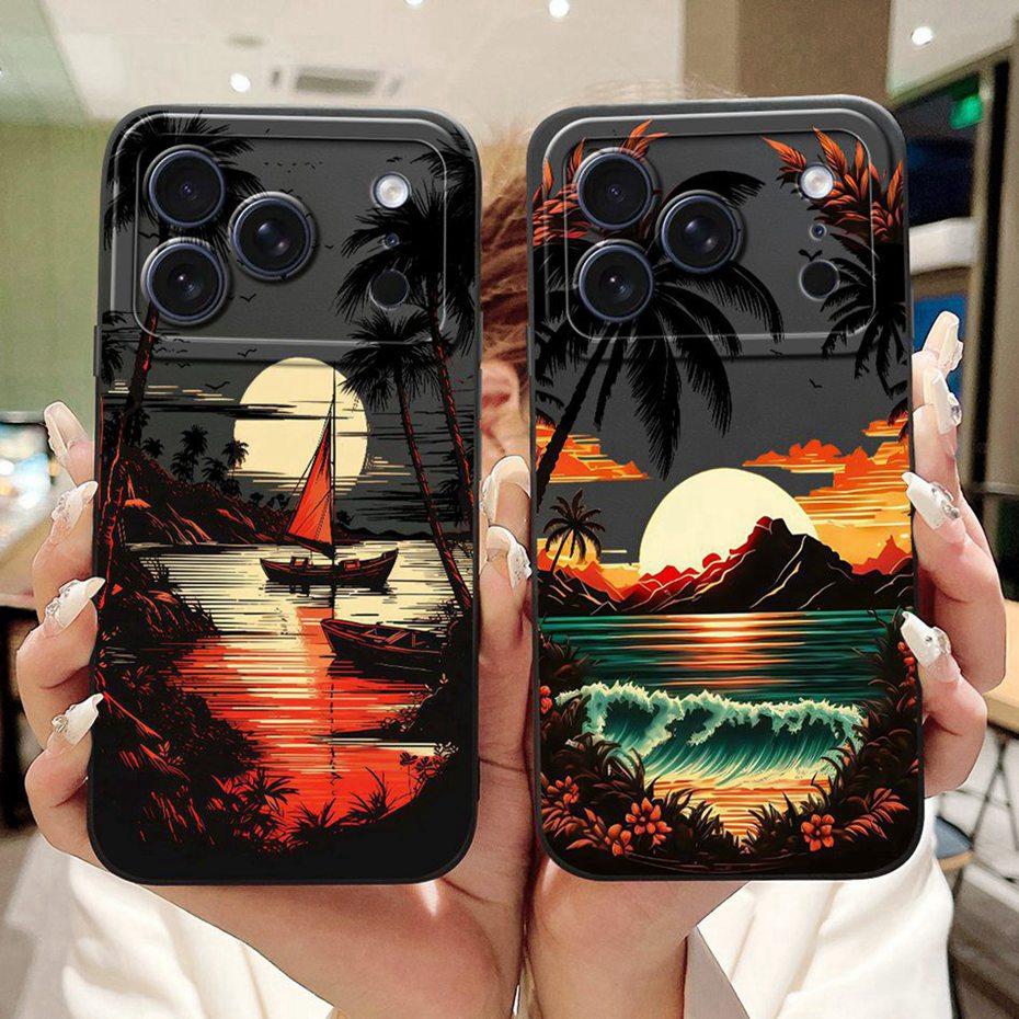 Beautiful Floral Phone Case For iPhone 17 Pro Max 17 Air Soft Silicone Shockproof Cases For iPhone17 17Pro 17Air Cover Bumpers