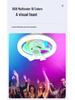 LED RGB Ceiling Fan Light with Remote Control, E27 Base, Dimmable, 360° Rotation for Bedroom
